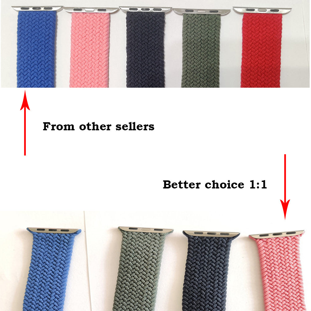 Braided Solo Loop Strap For Watch Band 42mm 38mm Bracelet Belt Strap for Watch 6 5 4 SE 44mm 40mm Fabric Bands